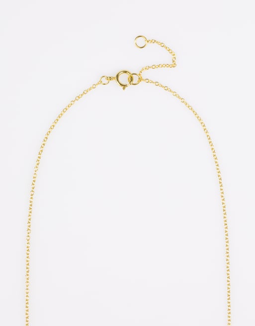 Lovisa - Ketting van verguld sterling zilver met S-hangertje in goud , 3 van 3