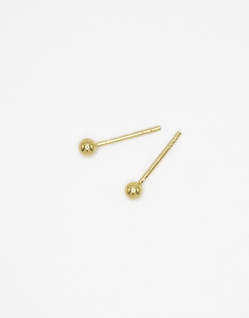 Lovisa - Lot de paires de boucles d'oreilles et créoles en argent massif plaqué or - Doré, 3 de 3