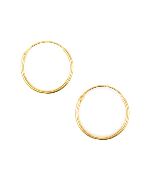 Lovisa - Lot de paires de créoles classiques en argent massif plaqué or - Doré , 2 de 3
