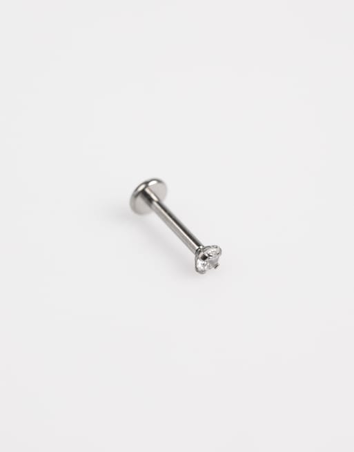 Lovisa - Lot de piercings en acier chirurgical avec modèle chenille et arrière plat - Argenté , 3 de 3