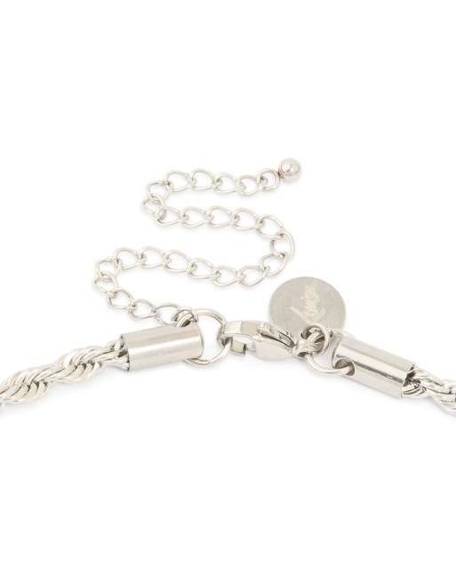 Lovisa Men's - Collar plateado de cadena gruesa retorcida de acero inoxidable resistente al agua, 3 de 3