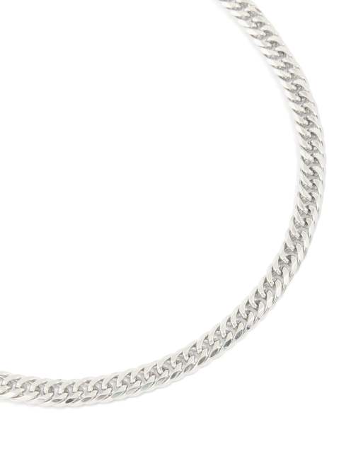 Lovisa Men's - Collar plateado de eslabones cubanos lisos de acero inoxidable resistente al agua, 3 de 3