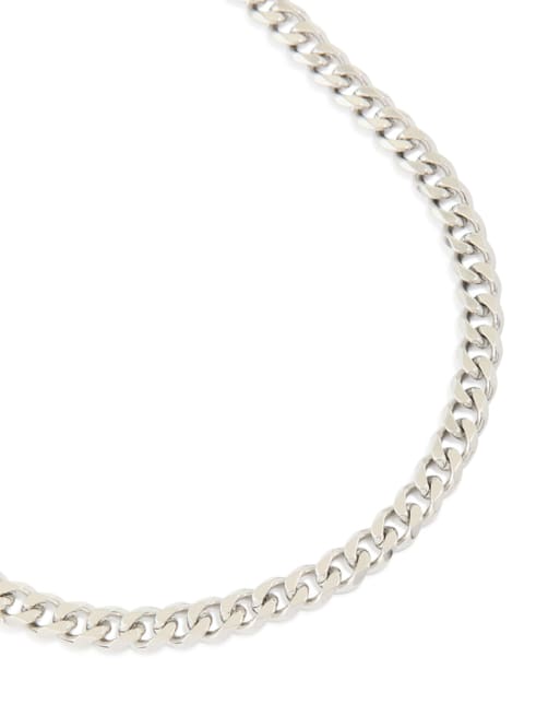Lovisa Men's - Collar plateado de eslabones cubanos pequeños de acero inoxidable resistente al agua, 2 de 4
