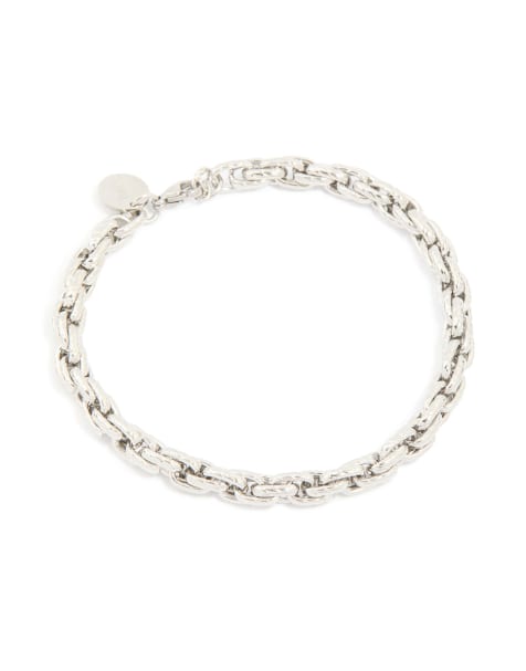 Lovisa Men's - Pulsera plateada de eslabones retorcidos de acero inoxidable resistente al agua - view 1