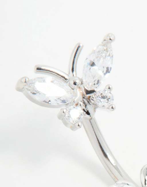 Lovisa – Nabelpiercing aus Chirurgenstahl in Silber mit Zirkonia, 3 von 3