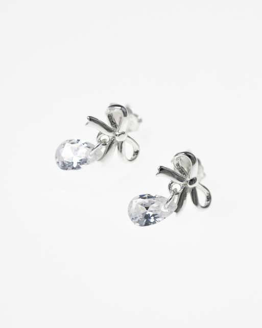 Lovisa – Ohrringe aus Sterlingsilber mit Schleifendesign und Tropfenanhänger  , 3 von 3