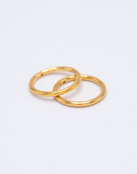 Lovisa - Oorbellen van 10 mm van verguld titanium in goud - view 1