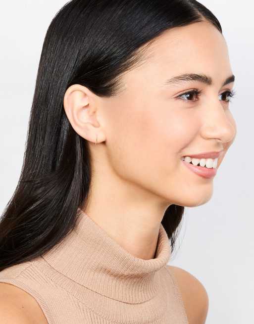 Lovisa - Orecchini piatti intrecciati in titanio placcato oro, 3 di 3