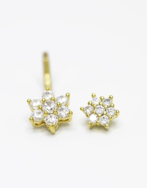 Lovisa - Piercing per l'ombelico in titanio placcato oro con design a fiori, 3 di 3