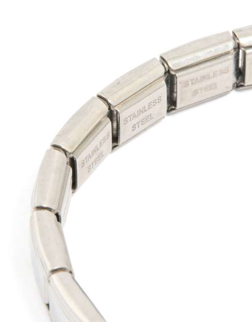 Lovisa - Schakelarmband van waterbestendig roestvrij staal met stretch in zilver, 3 van 3