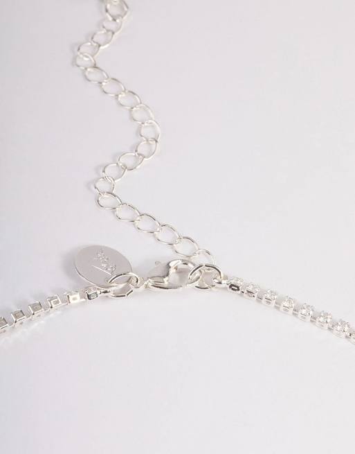 Lovisa - Set met ketting met zirkonia-steentjes in zilver, 3 van 3