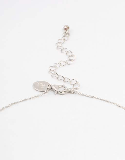 Lovisa – Set mit Halskette, Armband und Ohrringe in Silberoptik mit rundem Zirkonia , 3 von 3