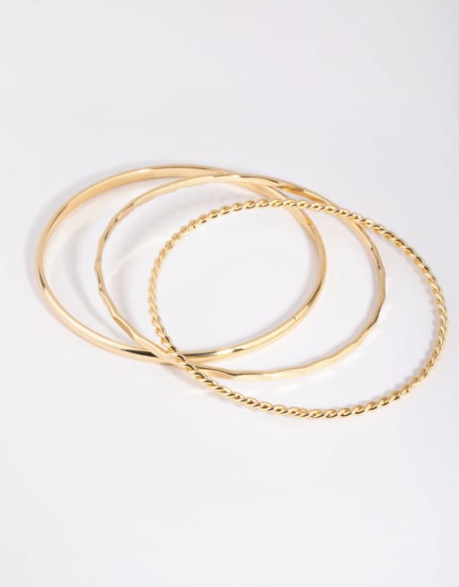 Lovisa - Set vergulde armbandjes met verschillende ontwerpen in goud, 3 van 3
