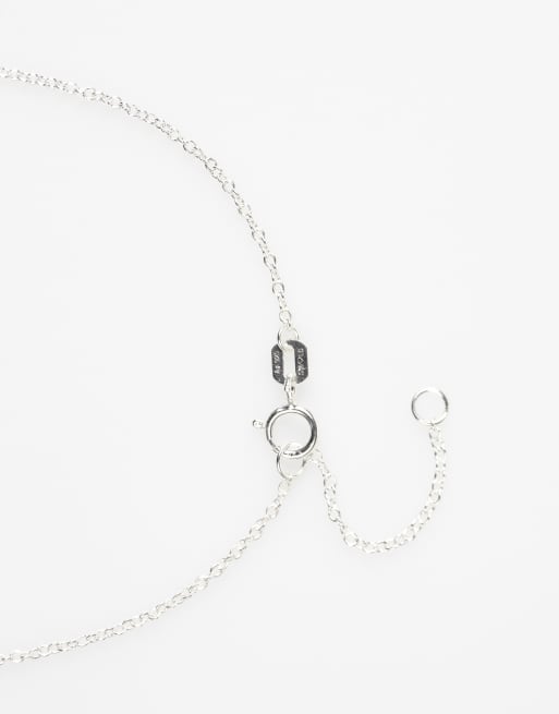 Lovisa – Silberfarbene Halskette aus Sterlingsilber mit herzförmigem Anhänger mit Zirkonia-Strass , 3 von 3