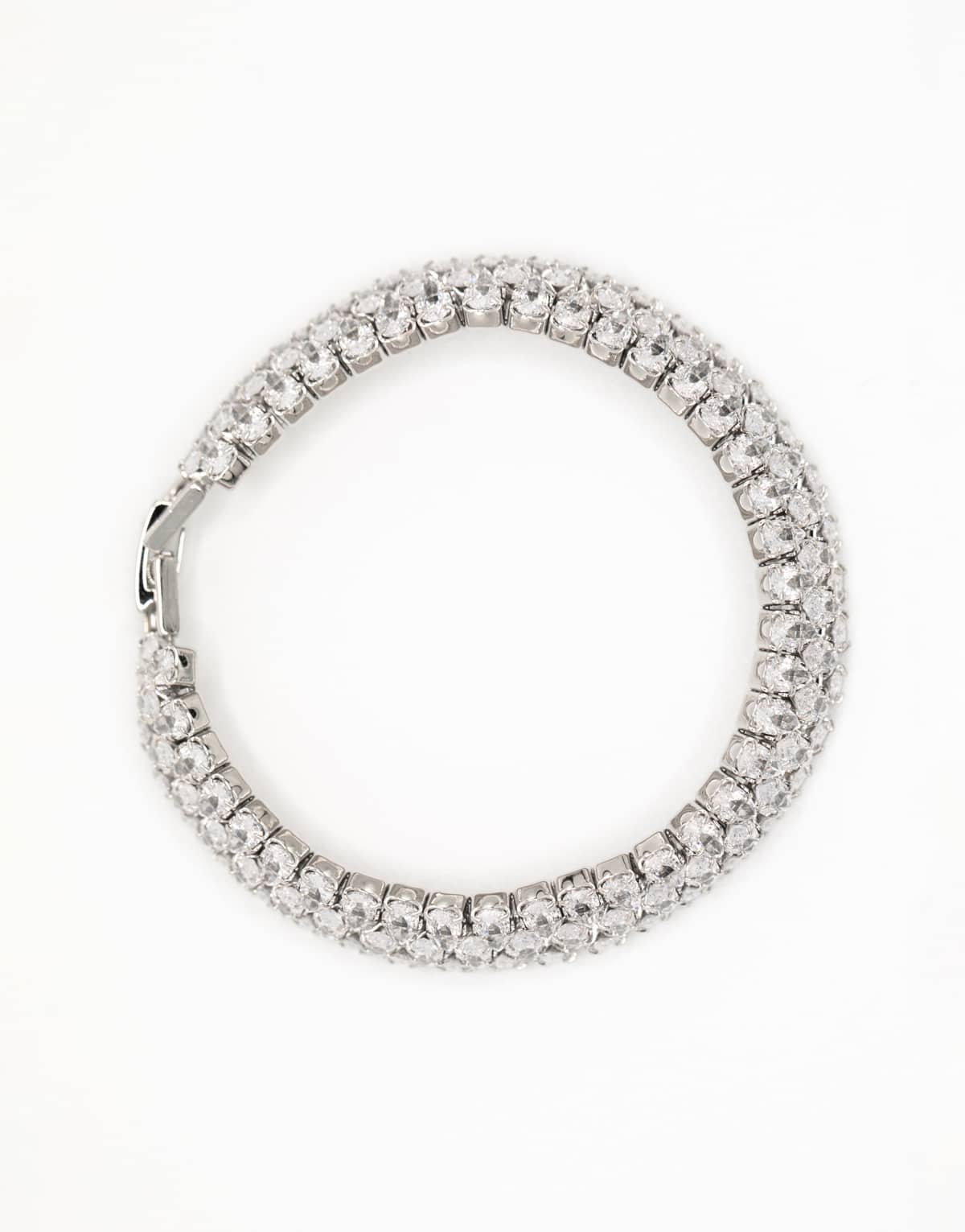 Lovisa Silver cubic zirconia tennis bracelet in gold