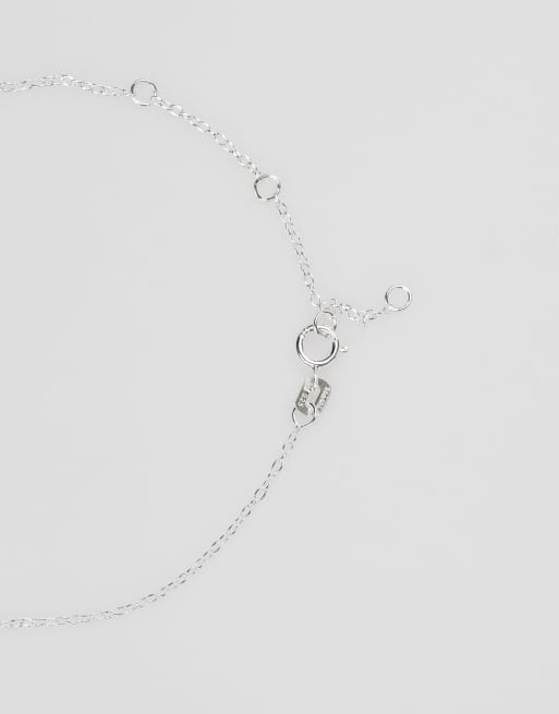 Lovisa Sterling silver infinity cubic zirconia heart link