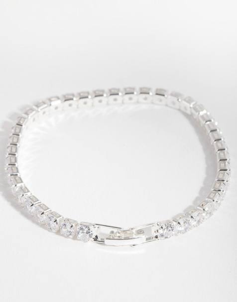 Lovisa - Tennisarmband met zirkoniasteentjes in zilverkleur - view 1