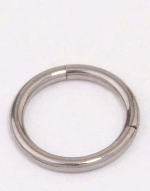 Lovisa Titanium sleeper earrings 8mm in silver, 3 of 4