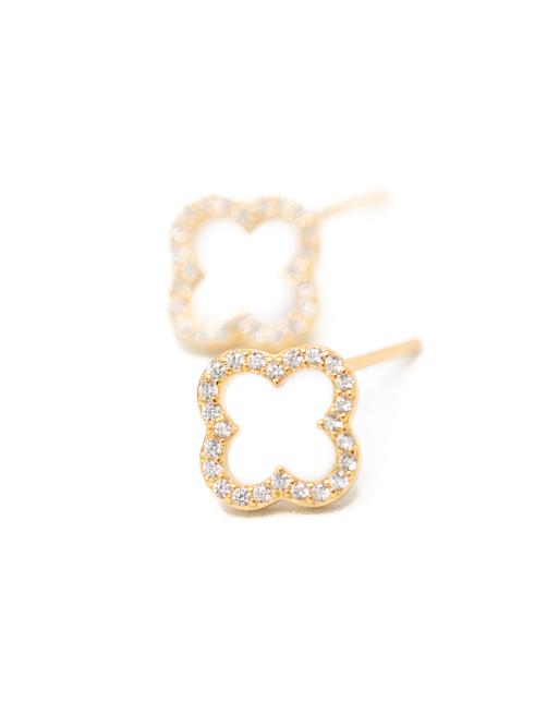 Lovisa – Vergoldete Blumen-Ohrstecker aus Sterlingsilber mit Zirkonia, 3 von 4