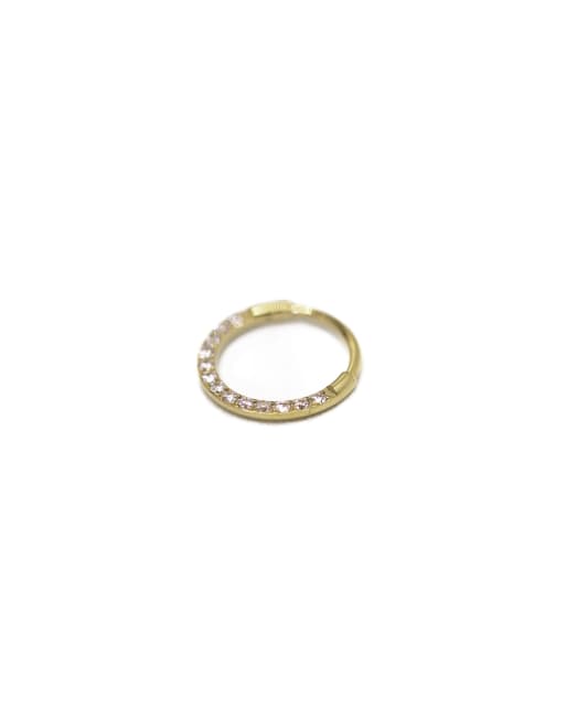 Lovisa – Vergoldeter Clicker-Ohrring aus Titan mit Zirkoniasteinen