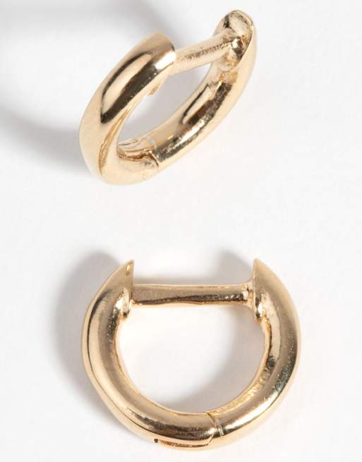 Lovisa - Vergulde dikke oorringen van sterling zilver, 2 van 3
