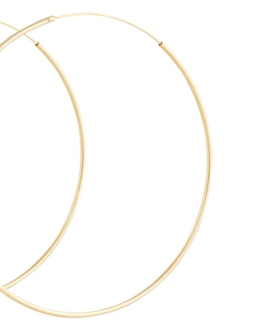 Lovisa - Vergulde fijne 60mm oorringen van echt zilver in goud , 2 van 4