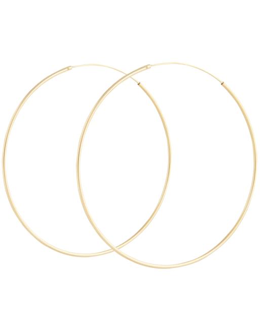 Lovisa - Vergulde fijne 60mm oorringen van echt zilver in goud , 3 van 4