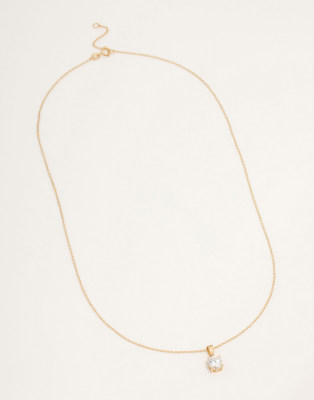 Lovisa - Vergulde ketting van echt zilver met zirkonia van 1 karaat in goud - view 1