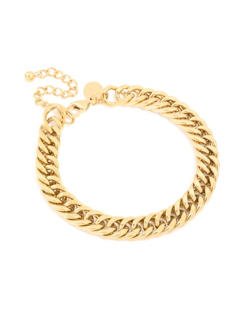 Lovisa - Waterbestendige vergulde armband van roestvrij staal met grote Cubaanse schakels in goud - view 1