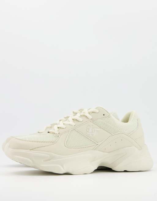 Loyalty and Faith chunky sole trainers in beige | ASOS