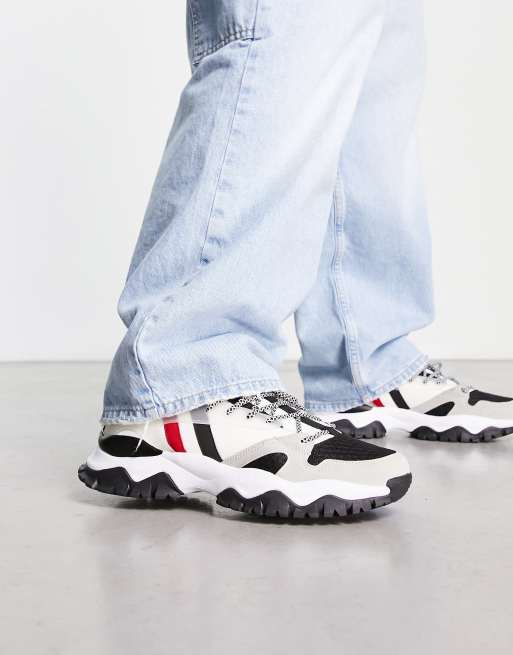 Pu panel chunky sole trainers outlet