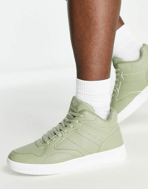 Loyalty and Faith court trainers in sage green, 2 of 4