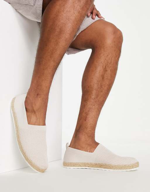 Loyalty and Faith – Gerippte Espadrilles zum Hineinschlüpfen in Beige