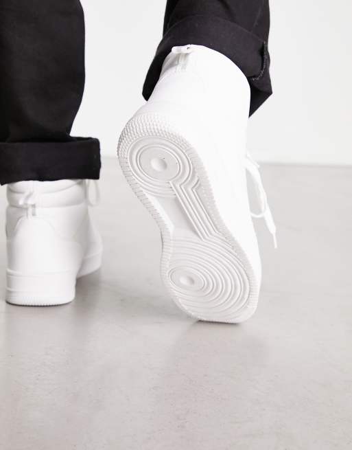 Loyalty and Faith hi-top sneakers in white with black lining, 3 of 4