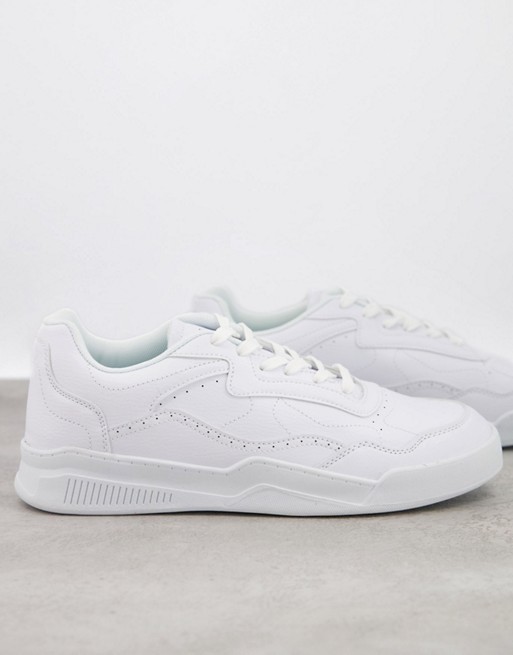 Loyalty and Faith retro basket trainers in white