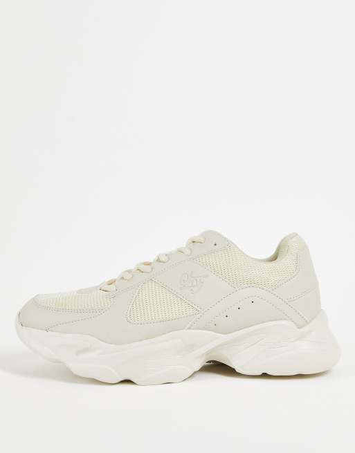 Loyalty and Faith – Sneaker in Sand mit dicker Sohle