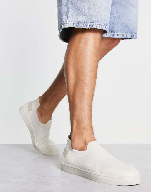 Loyalty and Faith - Sneakers in maglia écru senza lacci
