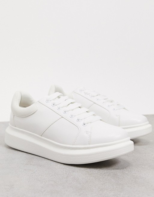 Loyalty & Faith rapture chunky sole trainers in white