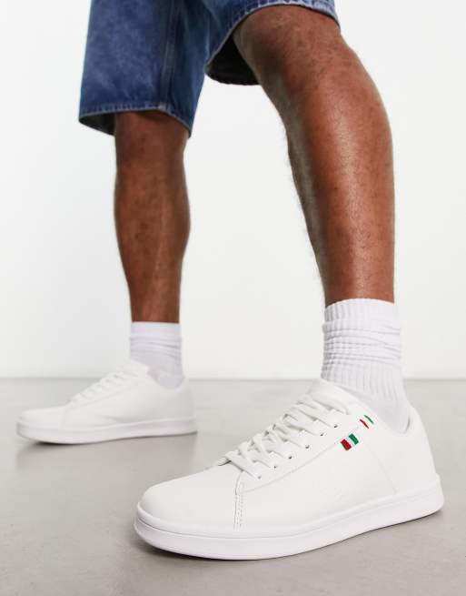 Loyalty & Faith terrence embossed logo trainers in white, 4 of 4