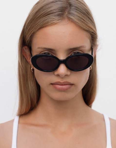 Lu Goldie - Jeanne - Lunettes de soleil rondes - Noir - view 1