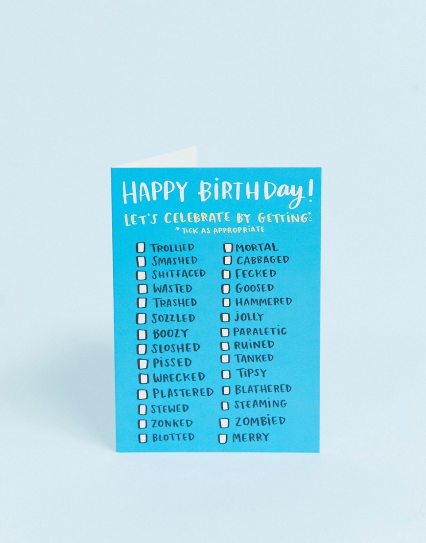 Lucy Maggie let's celebrate birthday card-Multi