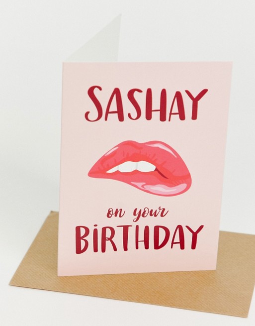 Lucy Maggie sashay on your birthday card