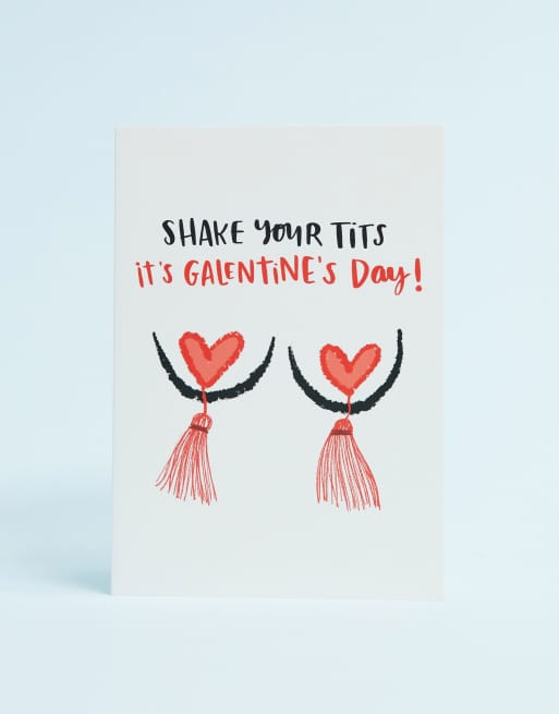 Lucy Maggie Shake Your Tits It s Galentines Day Card ASOS