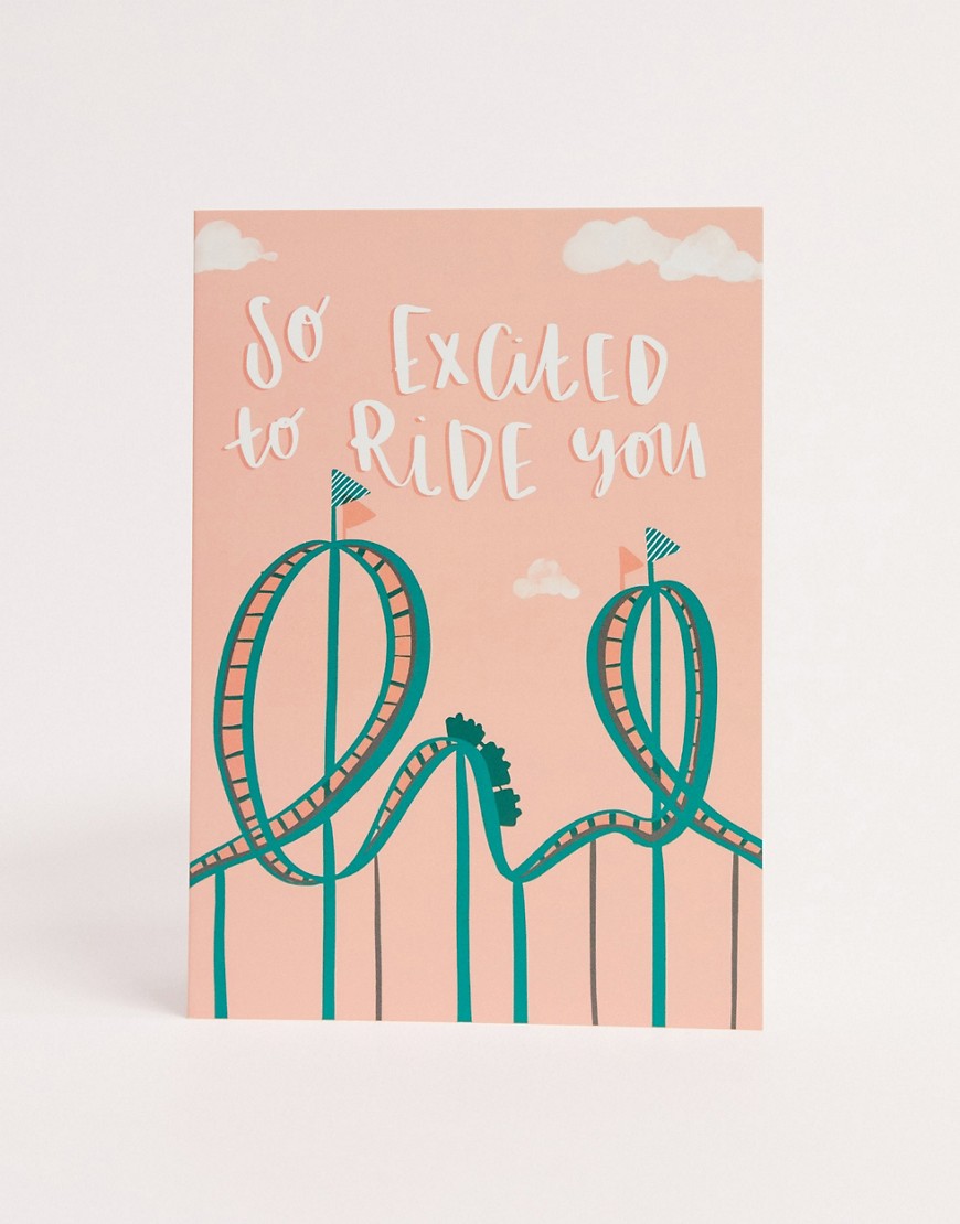 Lucy Maggie so excited to ride you valentines card-Multi