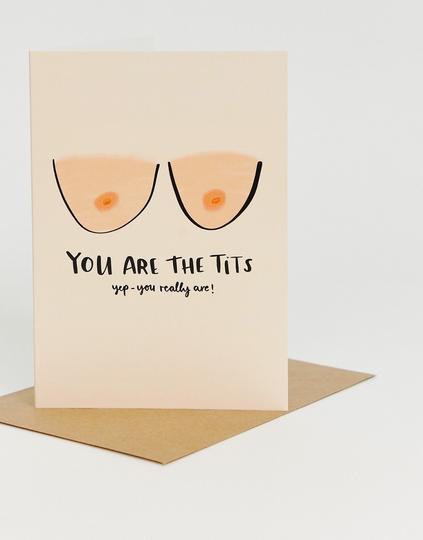 Lucy Maggie you are the tits card-Multi