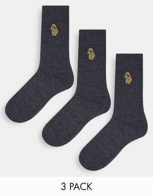 Luke antiki socks in 3 pack
