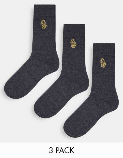 Luke antiki socks in 3 pack