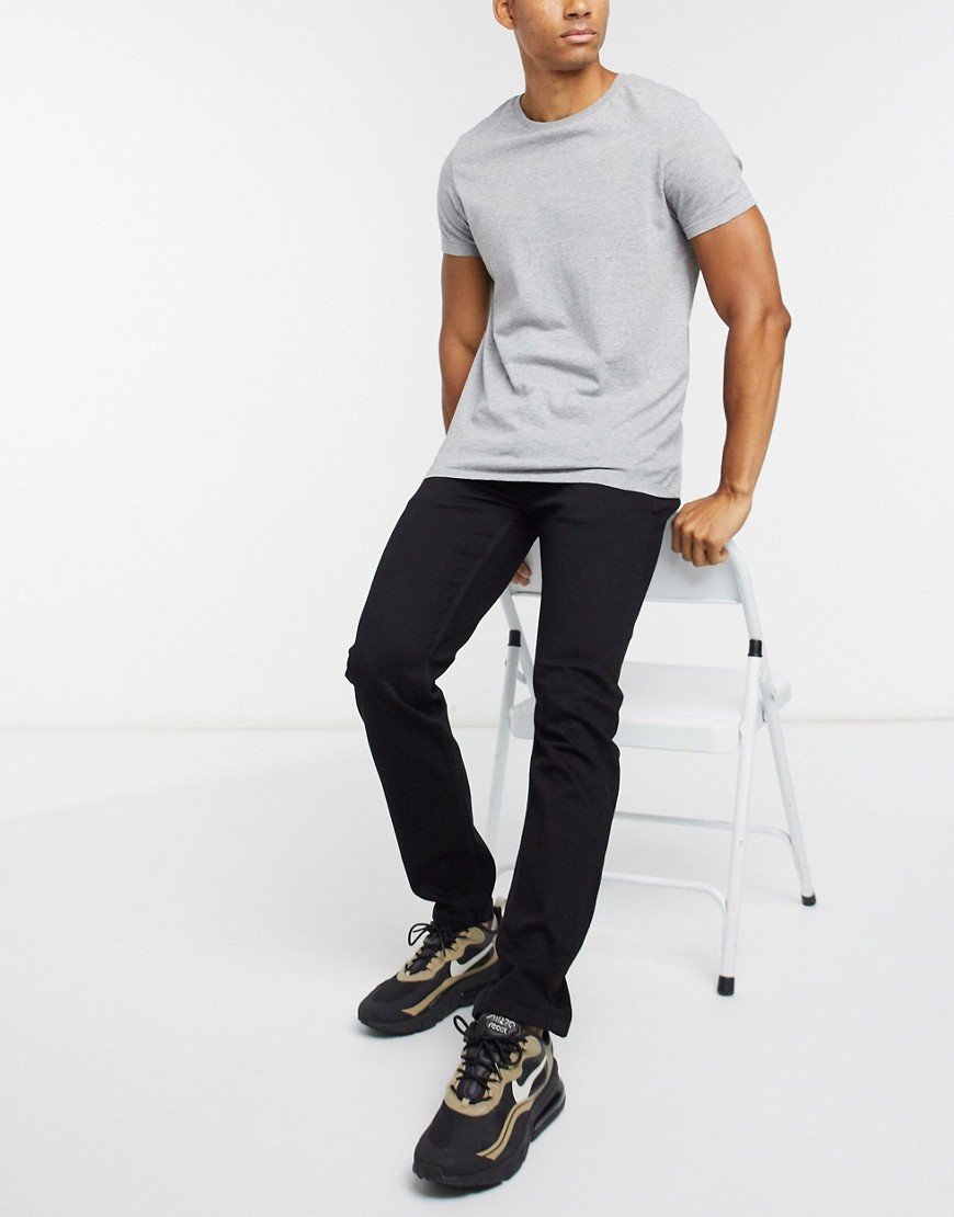 Luke Freddie slim fit denim jeans-Black