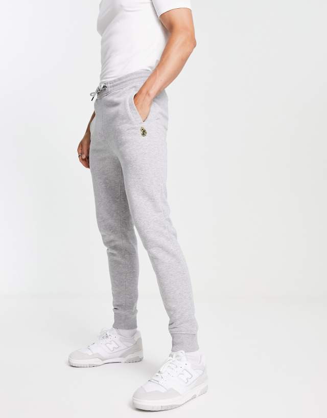 Luke jersey joggers in gray