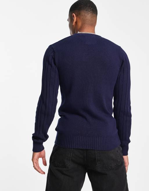 Luke – Morden – Sweter z dzianiny o warkoczowym splocie z okrągłym dekoltem, 4 z 4